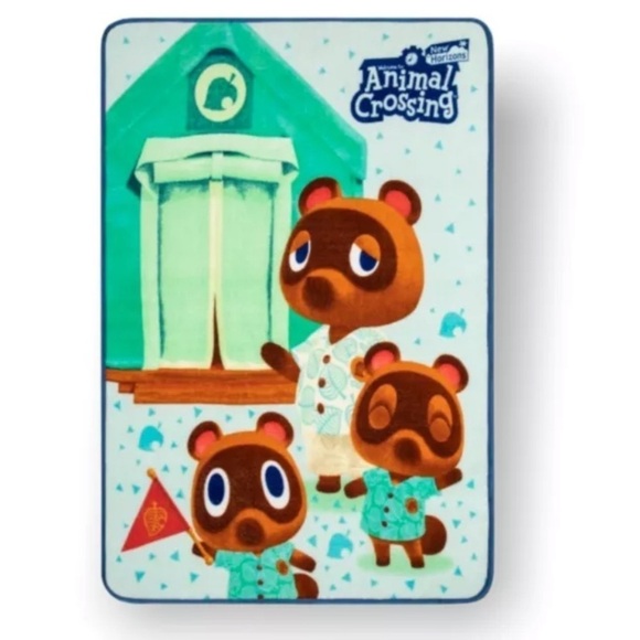 Animal Crossing 46 x 60 Plush Throw Blanket NEW - Picture 1 of 3